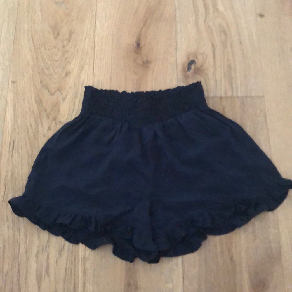 Silk Ruffle Shorts